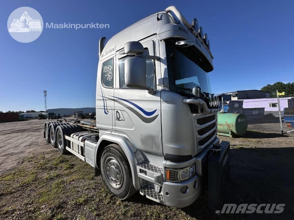 Scania G 490 Vrachtwagen met containersysteem