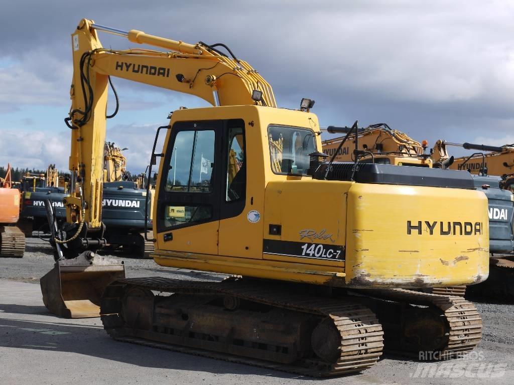 Hyundai R 140 LC-7 Rupsgraafmachines