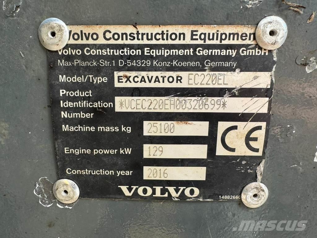 Volvo EC220EL Rupsgraafmachines