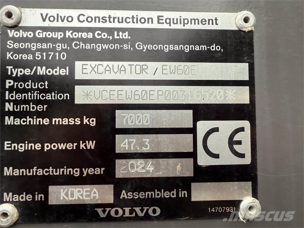 Volvo EW60 E Wielgraafmachines