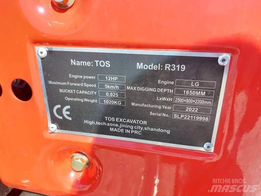 TOS R319 Minigraafmachines < 7t