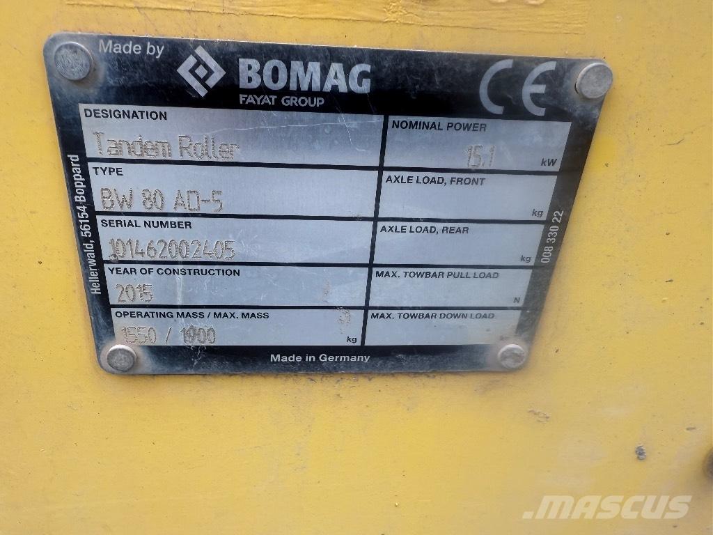 Bomag BW 80 AD-5 Duowalsen