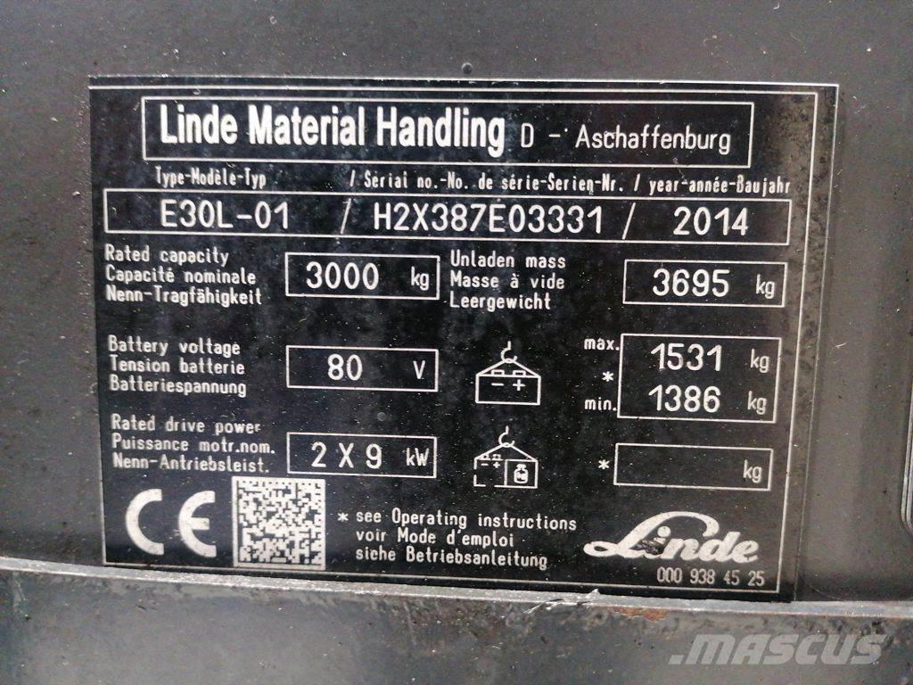 Linde E30L-01 Elektrische heftrucks