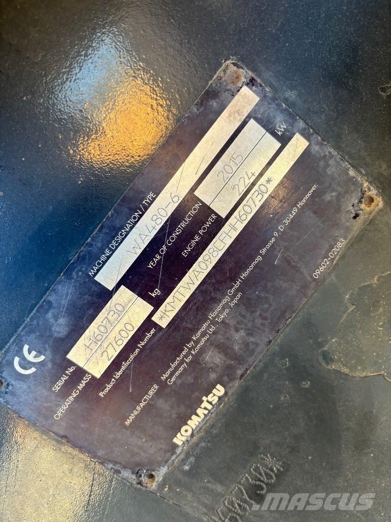 Komatsu WA 480-6 Wielladers