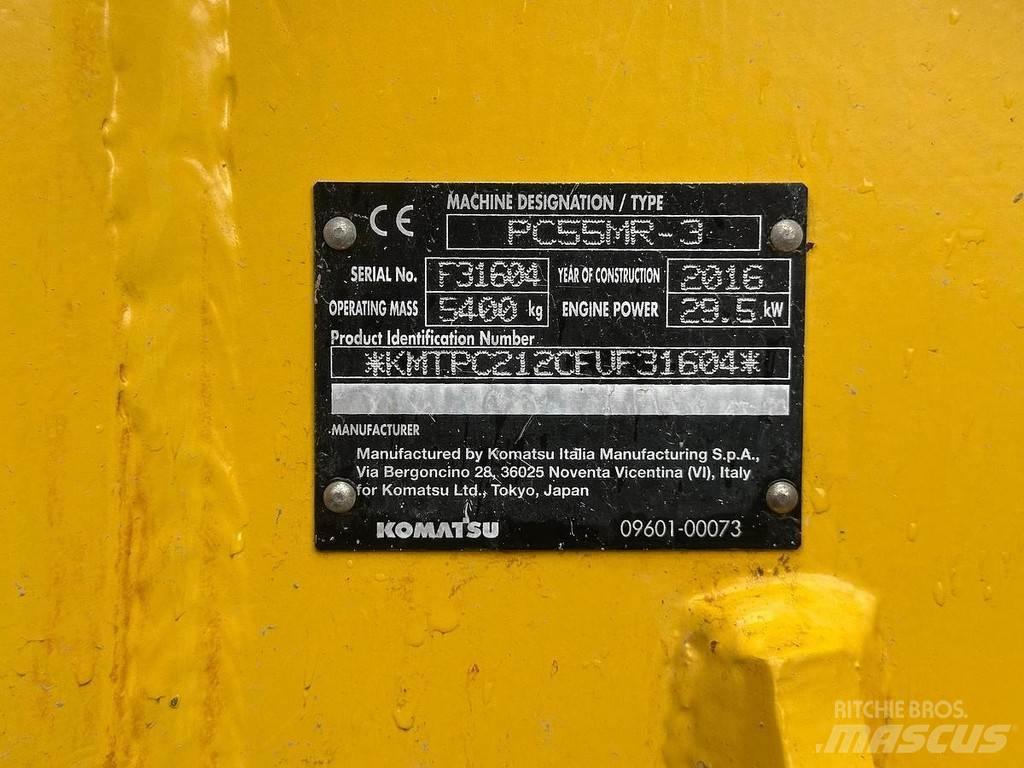 Komatsu PC55-MR3 Minigraafmachines < 7t
