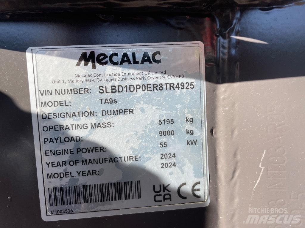 Mecalac TA 9 S Knik dumptrucks