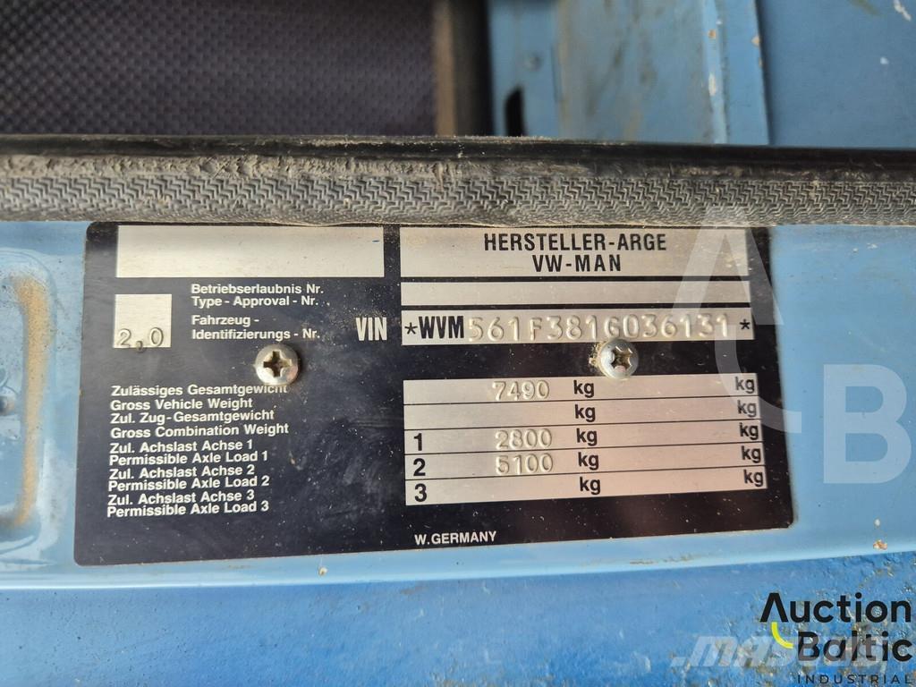 MAN 8.136 Platte bakwagens