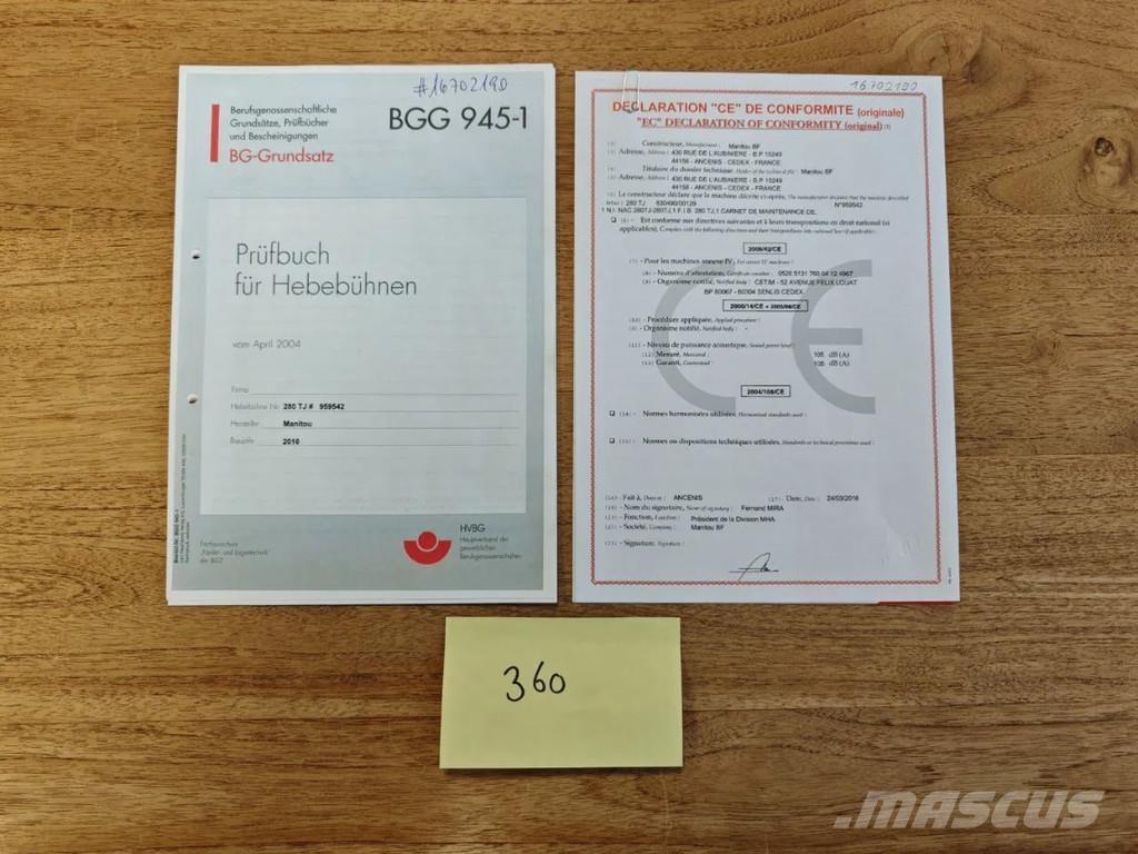 Manitou 280 TJ Telescoophoogwerkers