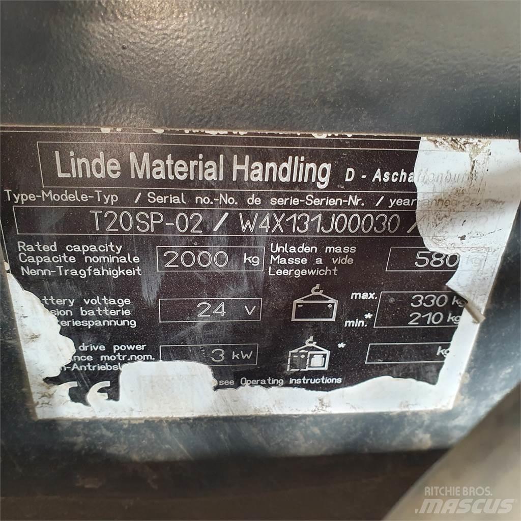 Linde T20SP kurz Electro-pallettrucks