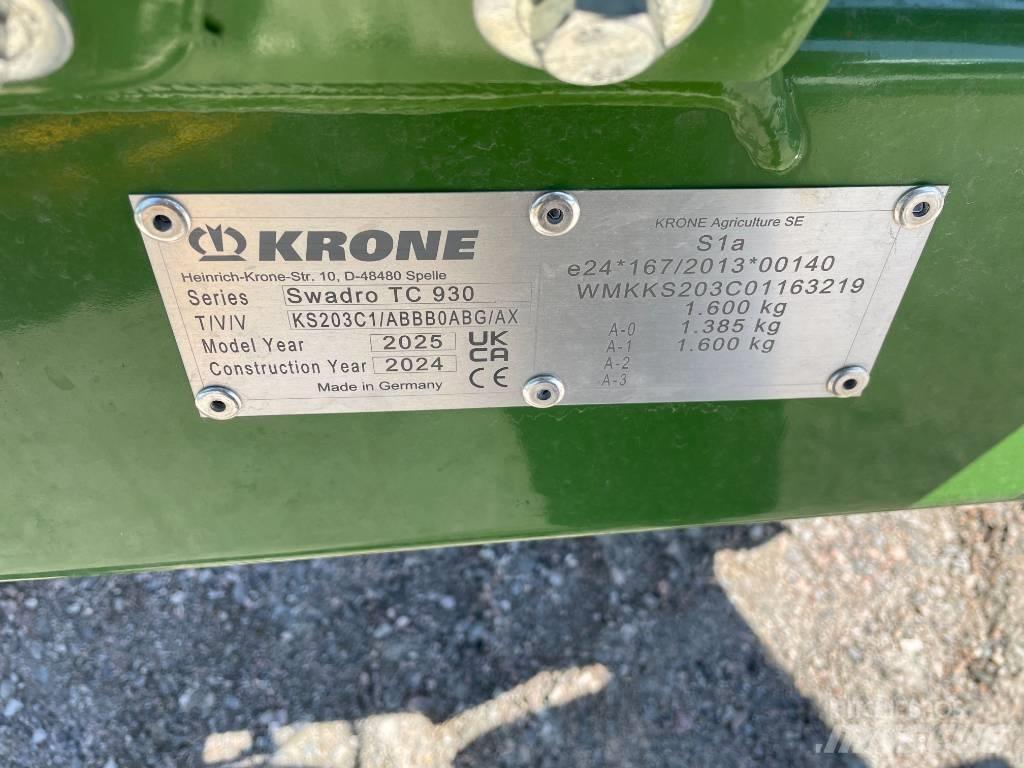 Krone TC 930 Plus Zwadharken