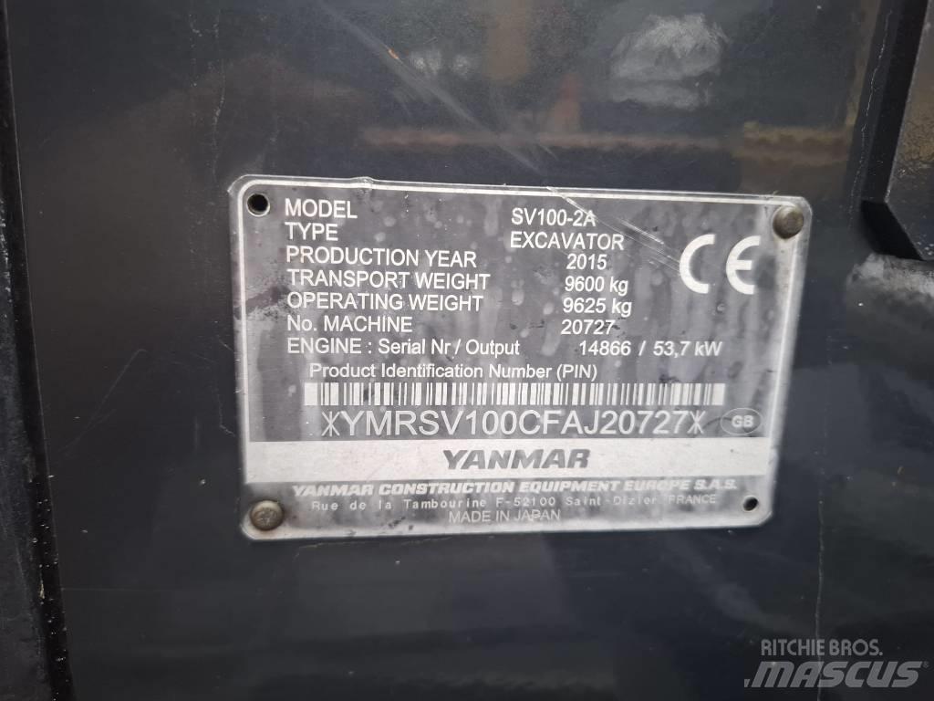 Yanmar SV 100-2A Midigraafmachines 7t - 12t