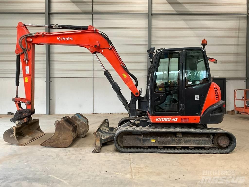 Kubota KX 080-4 A Midigraafmachines 7t - 12t