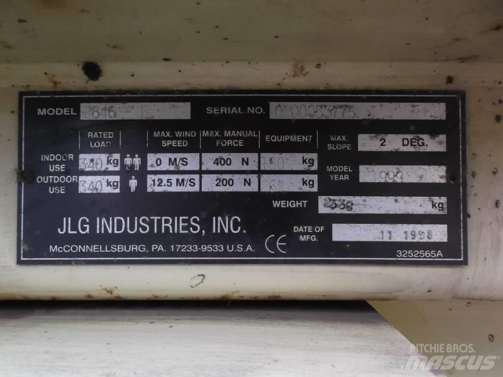 JLG 2646E      V-2288 Personenliften en invalideliften
