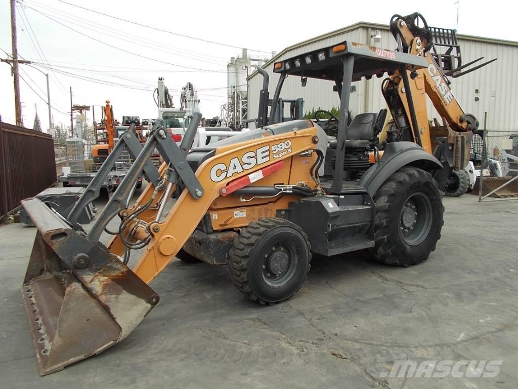 CASE 580 SN Graaf-laadcombinaties