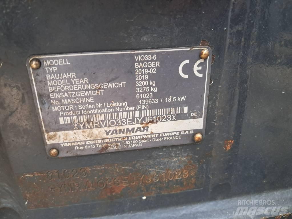 Yanmar Vio 33 Minigraafmachines < 7t