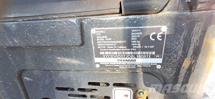 Yanmar Vio 17-1 Minigraafmachines < 7t