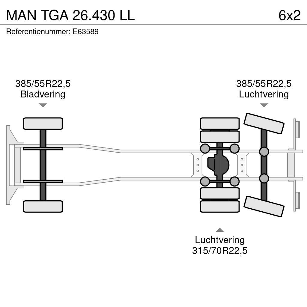 MAN TGA 26.430 LL Vrachtwagen met containersysteem
