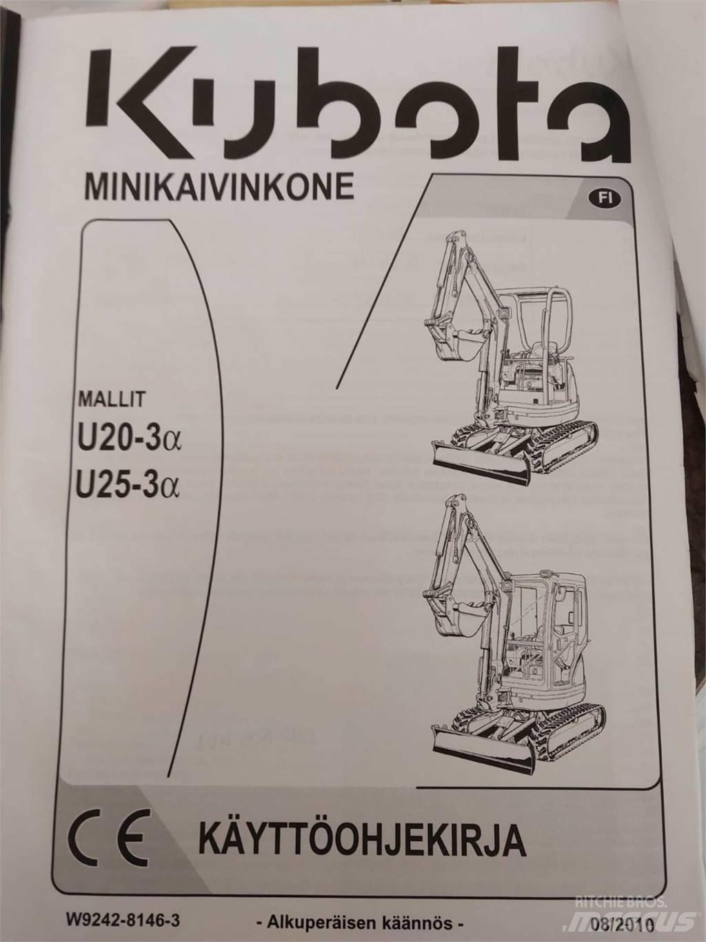 Kubota U25-3 Minigraafmachines < 7t