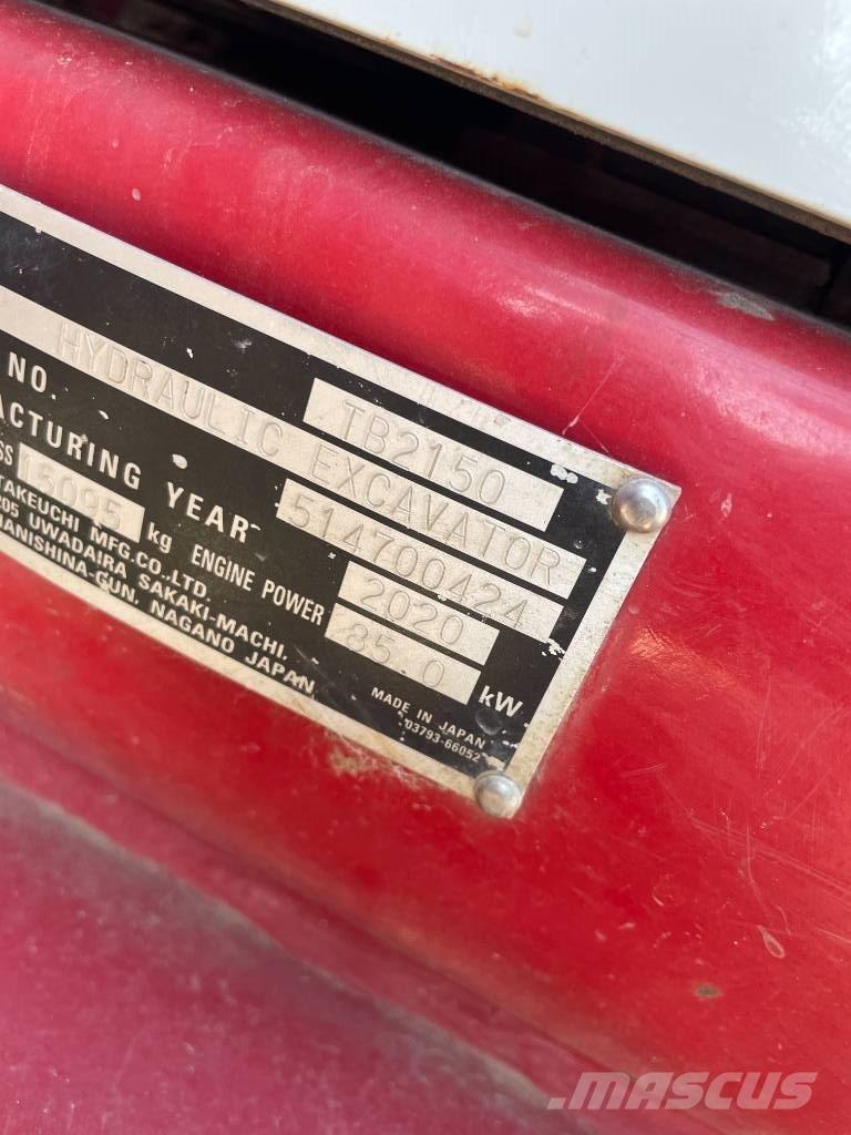 Takeuchi TB 2150 Rupsgraafmachines