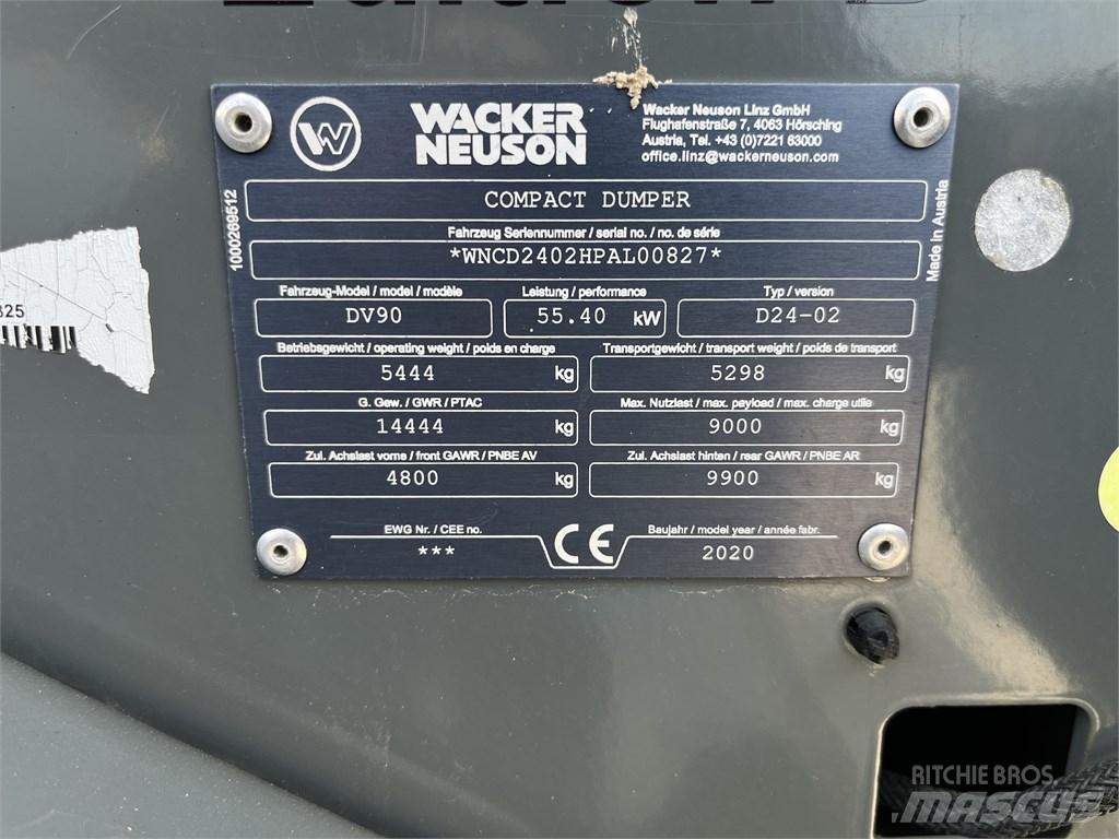 Wacker Neuson DV 90 Starre dumpers