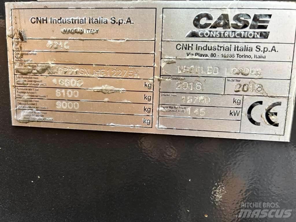 CASE 721G XR Wielladers