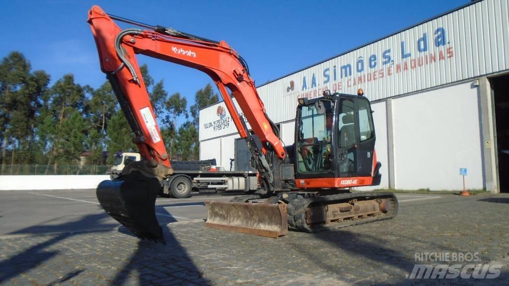 Kubota KX 080-4 Midigraafmachines 7t - 12t