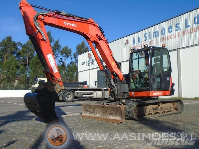 Kubota KX 080-4 Midigraafmachines 7t - 12t