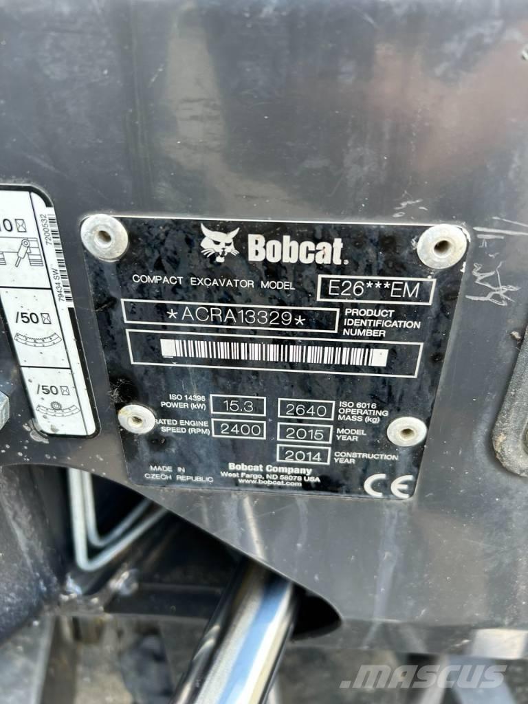 Bobcat E 26 Minigraafmachines < 7t