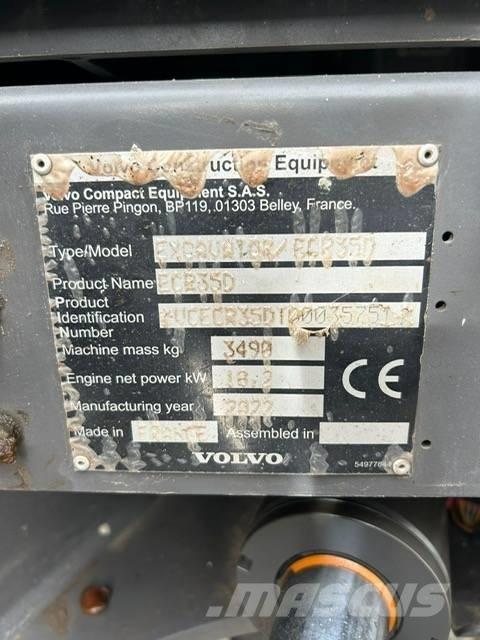 Volvo EC 35 C Minigraafmachines < 7t