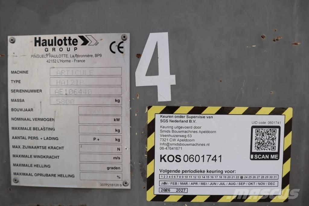 Haulotte HA12IP 2WD Knikarmhoogwerkers