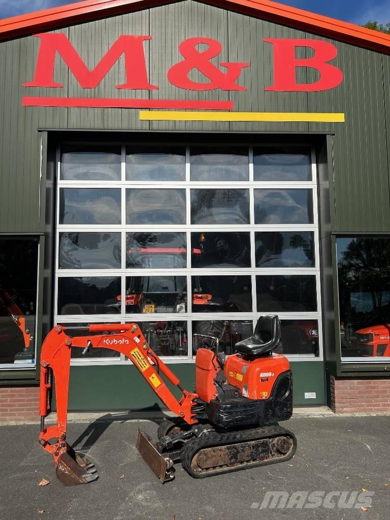 Kubota K 008-3 Minigraafmachines < 7t