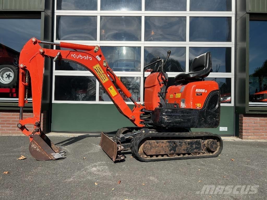 Kubota K 008-3 Minigraafmachines < 7t
