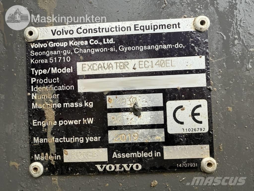 Volvo EC 140 EL Rupsgraafmachines