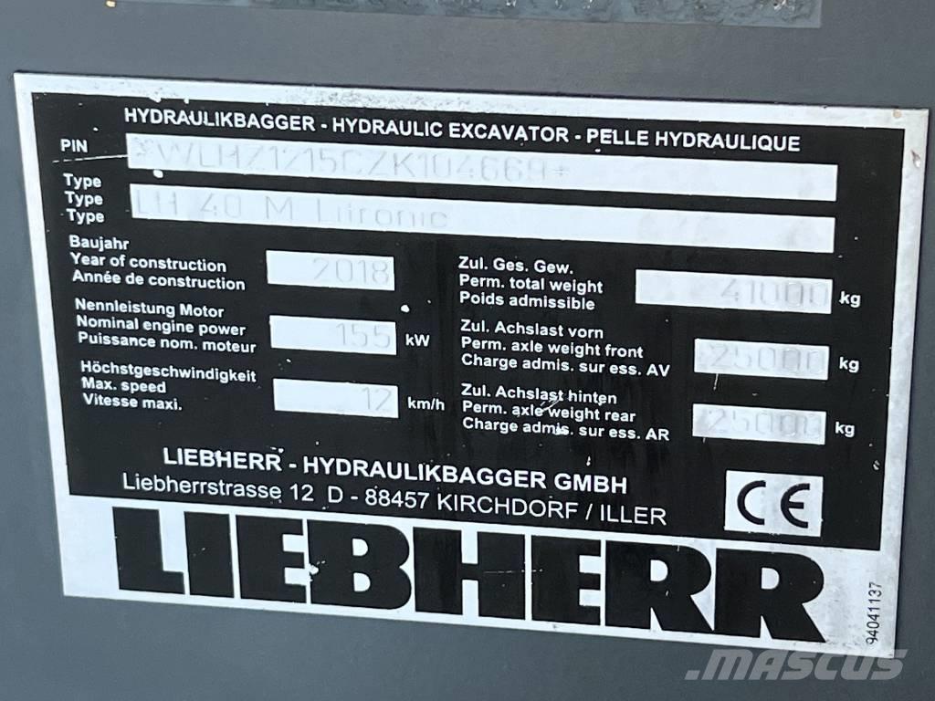 Liebherr LH 40 M ERC Laden en Lossen - overige