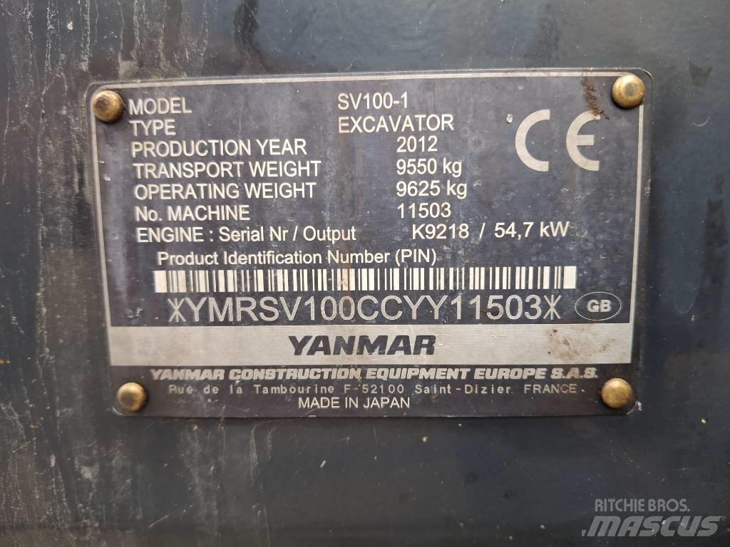 Yanmar SV 100-1 Midigraafmachines 7t - 12t