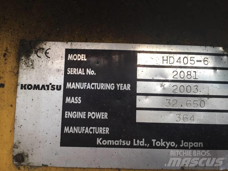 Komatsu HD405-6 Starre dumpers