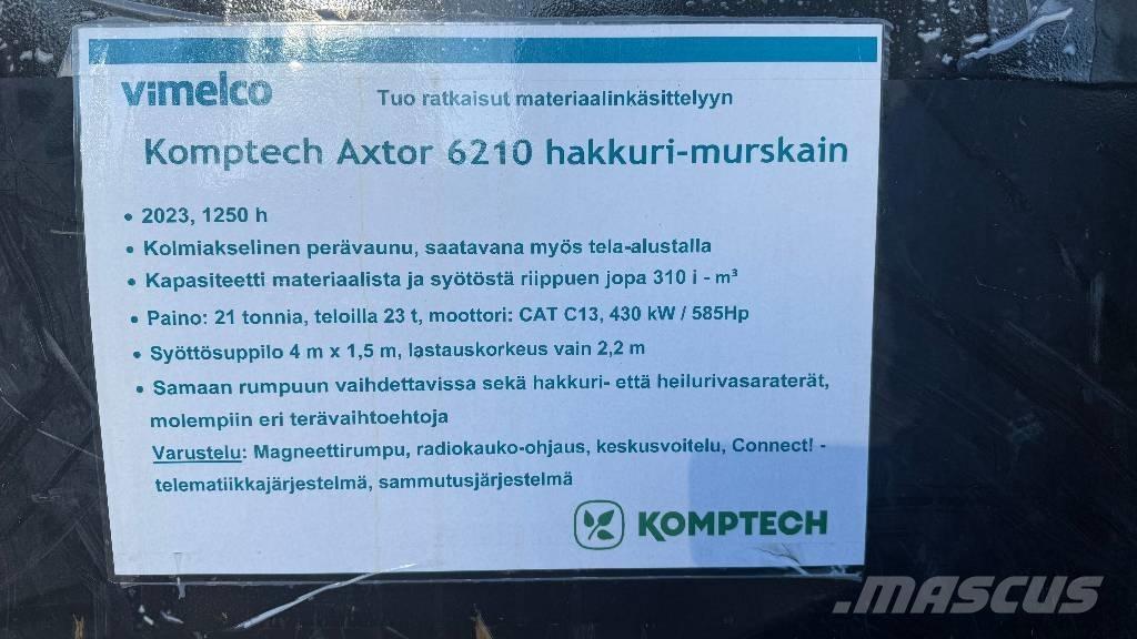Komptech Axtor 6210 Houtversnipperaars