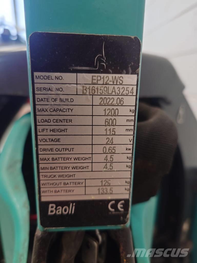 Baoli EP 12 Li-ION Electro-pallettrucks