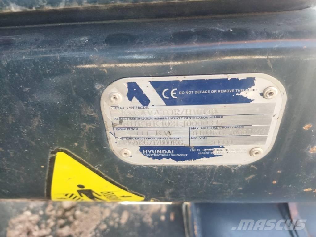 Hyundai HW 140 A Wielgraafmachines