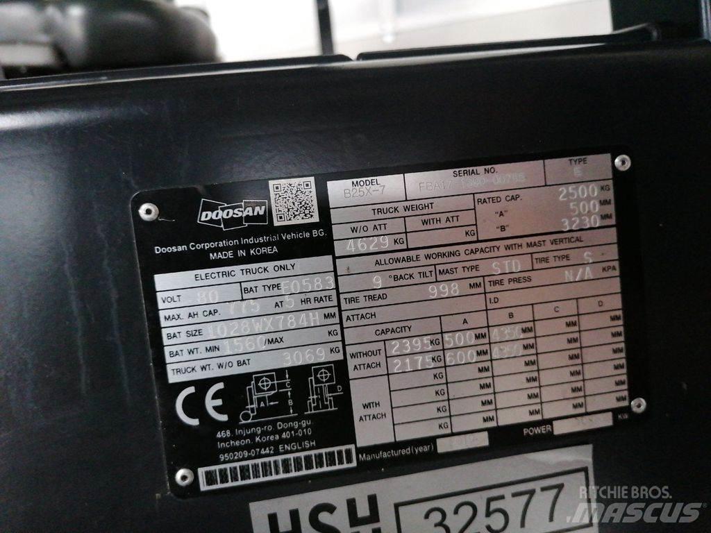 Doosan B25X-7 Elektrische heftrucks