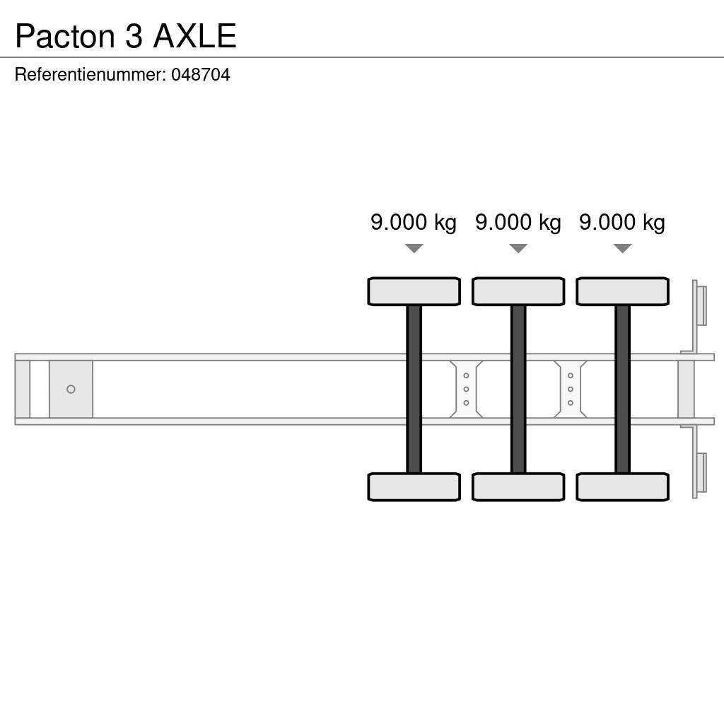 Pacton 3 AXLE Containerchassis