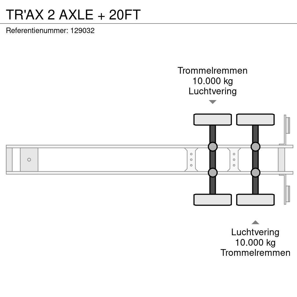  TR'AX 2 AXLE + 20FT Containerchassis