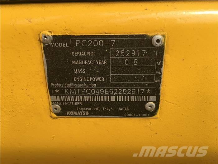 Komatsu PC 200-7 Rupsgraafmachines