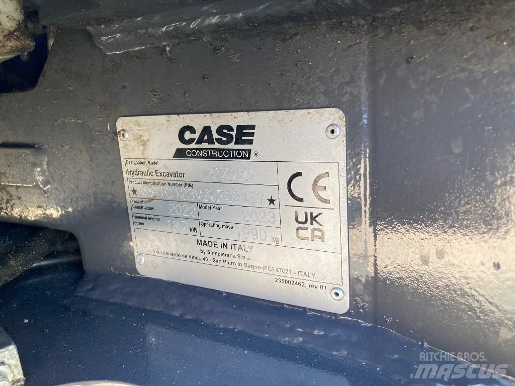 CASE CX 19 D Minigraafmachines < 7t