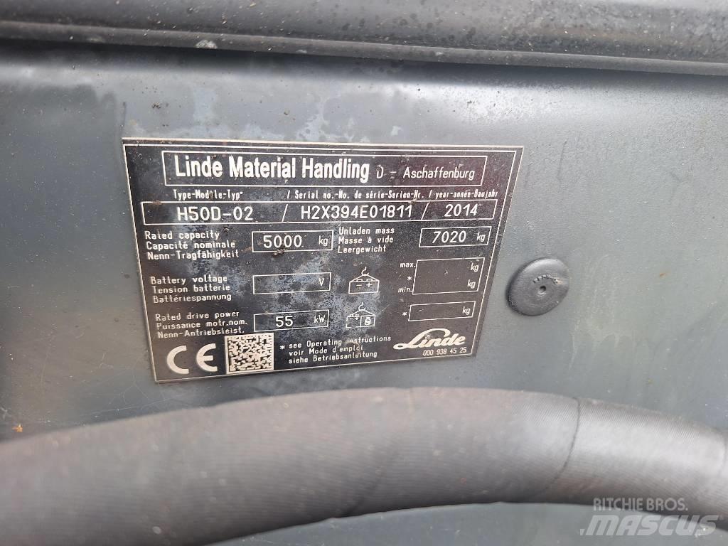 Linde H 50 D Diesel heftrucks