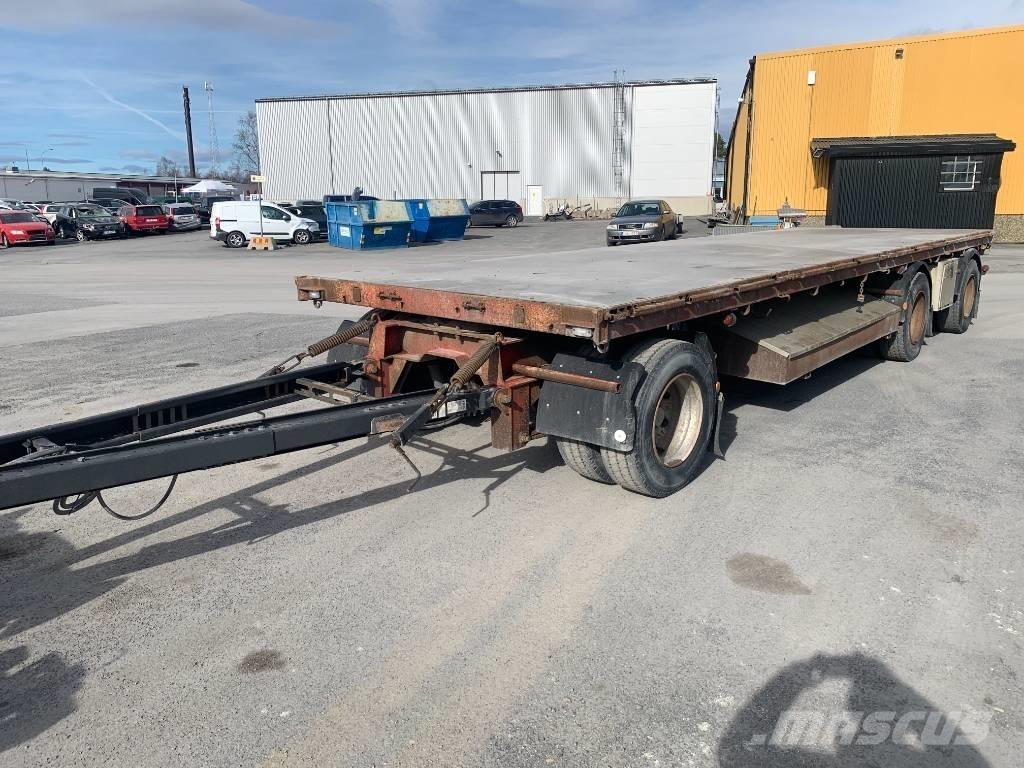 ORY 3 axlad flakvagn Vlakke laadvloer