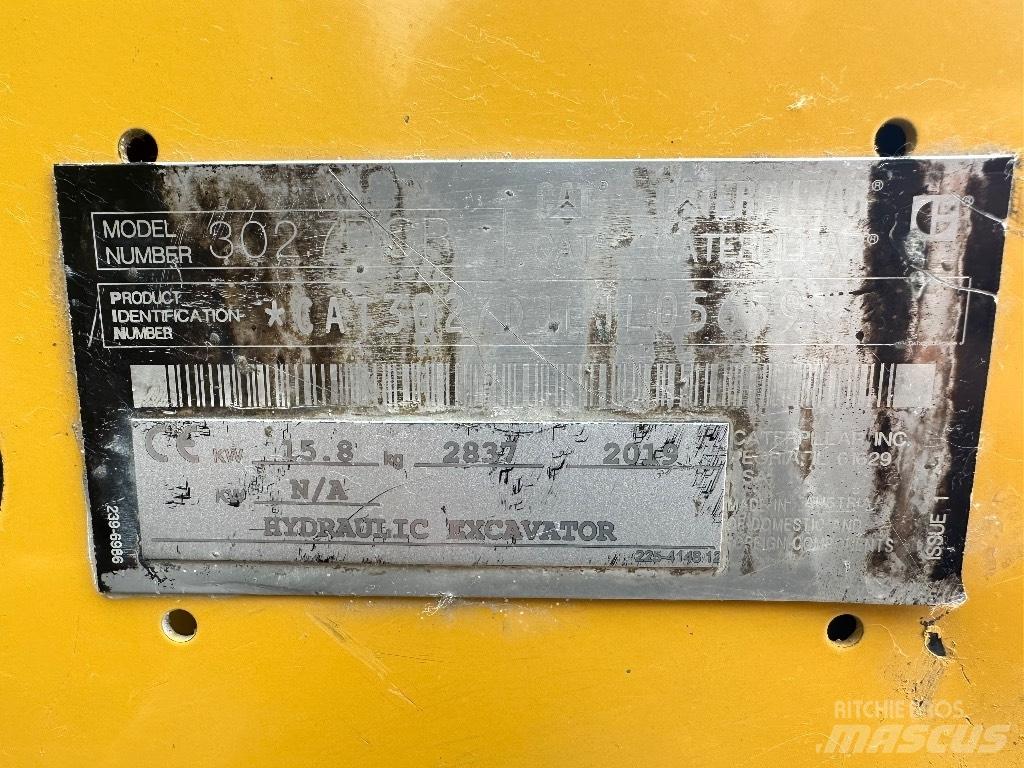CAT 302.7 D CR Minigraafmachines < 7t