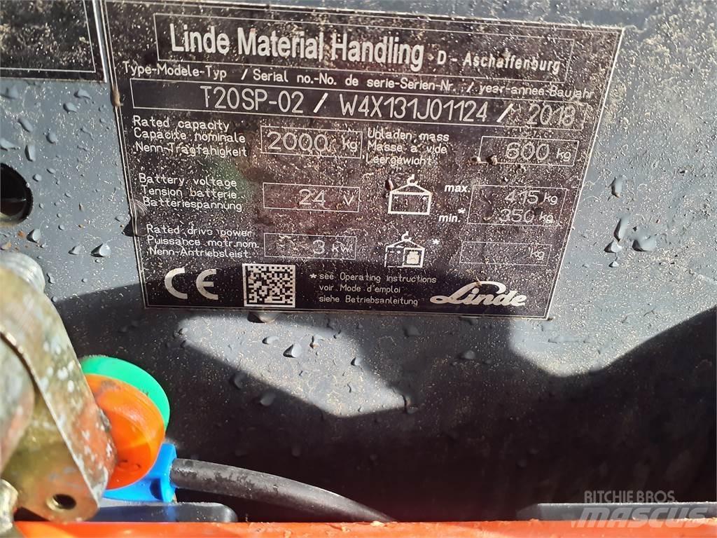 Linde T20SP kurz Electro-pallettrucks