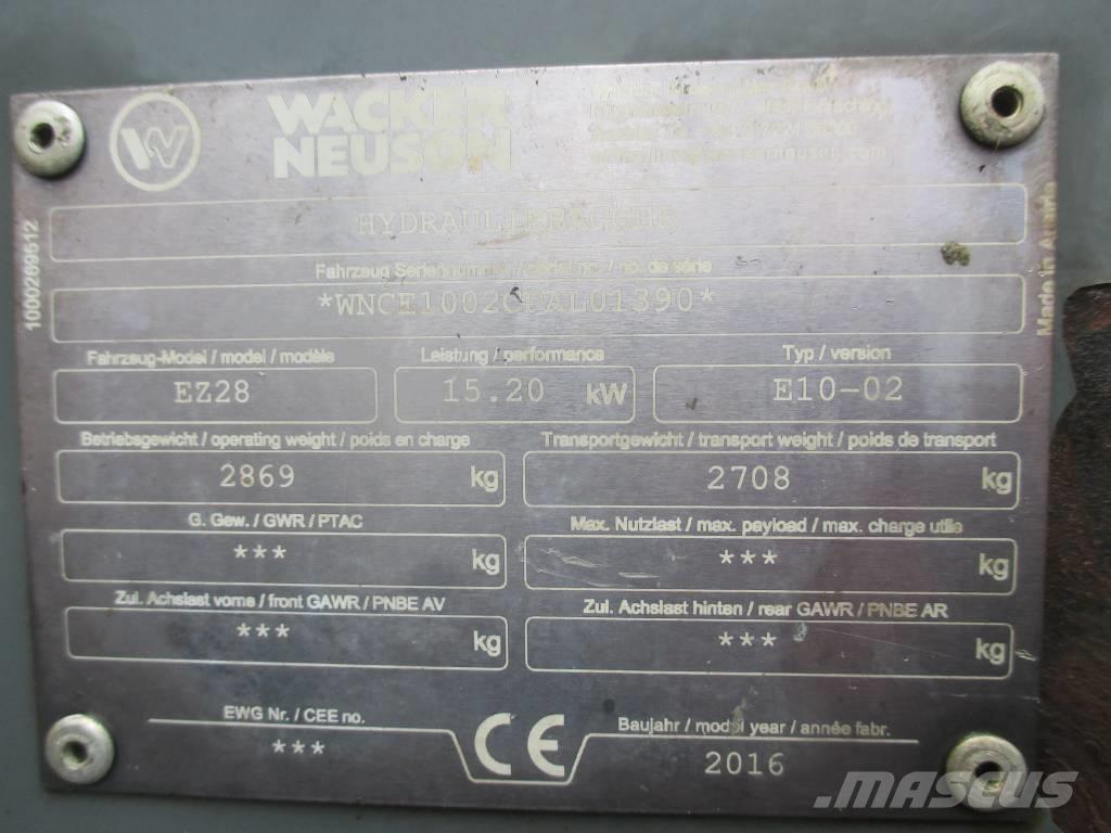 Wacker Neuson EZ 28 Minigraafmachines < 7t