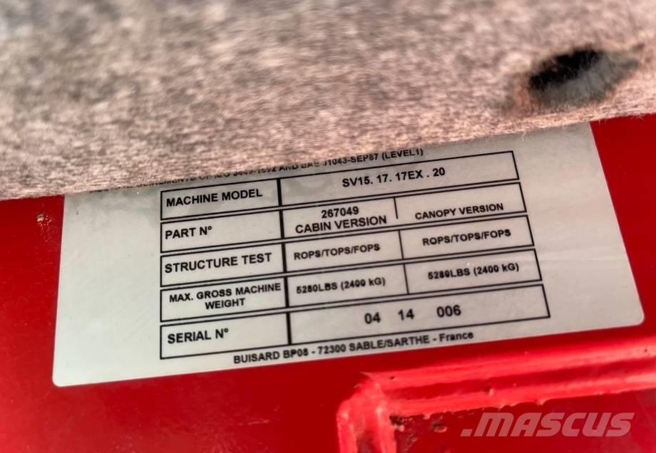 Yanmar SV15 Minigraafmachines < 7t